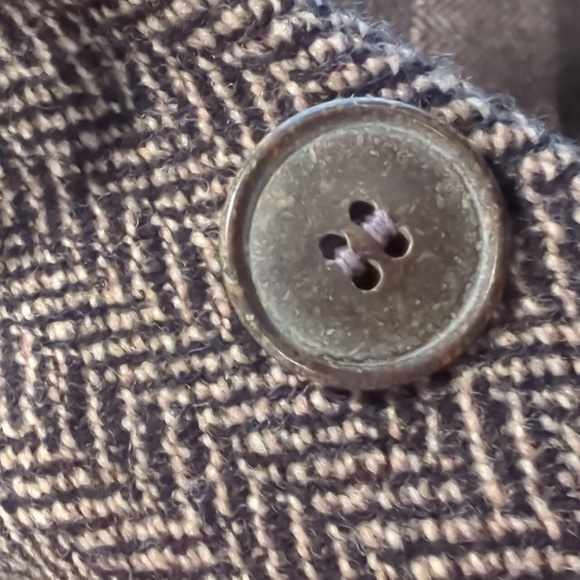 Beautiful wool herringbone single breasted sports coat XXL tall 42 EUC  Caravan - Picture 3 of 6